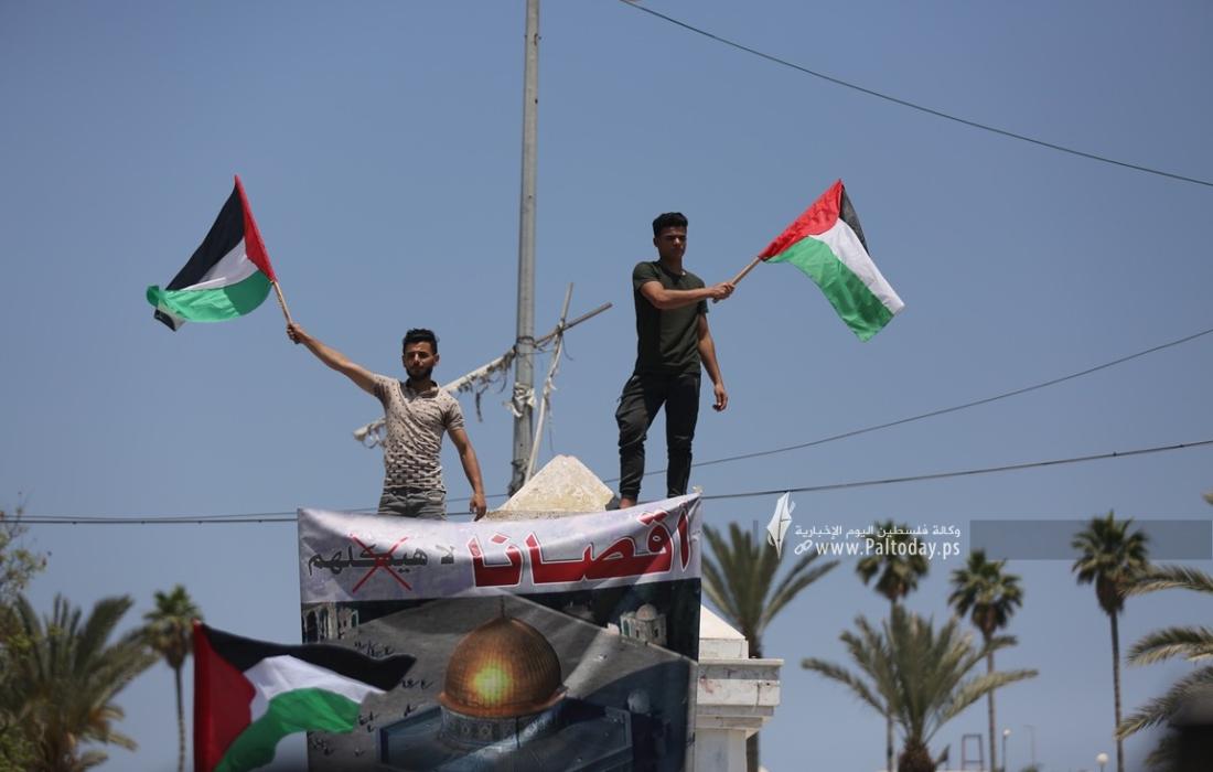 فصائل المقاومة بغزة في ذكرى النكسة ال55 ورفضا للعدوان على الأقصى  (22).JPG