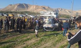 مصرع 7 عمال في حادث تصادم شمال أريحا
