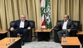 هنية ووفد قيادة الحركة يلتقيان قيادة الجماعة الإسلامية في لبنان