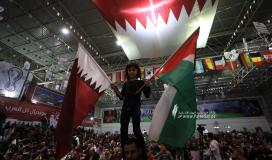 جماهير غزة تتابع مونديال كأس العالم، قطر 2022، من قاعة سعد صايل (9).JPG