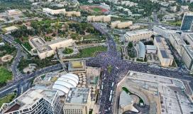 آلاف المستوطنين يتظاهرون بالقدس دعمًا لنتنياهو في تشريع القضاء