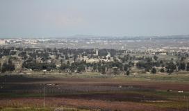 مرتفعات الجولان الحدود السورية الاسرائيلية