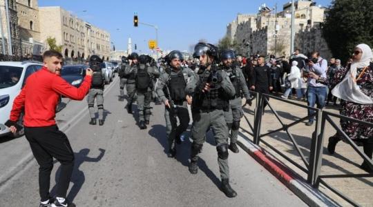 قوات الاحتلال تعتدي على الشبان في باب العامود بالقدس المحتلة