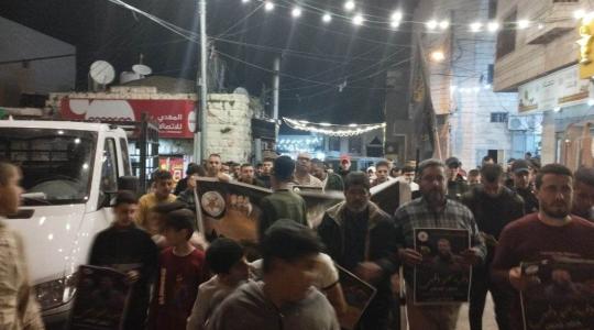 مسيرة لمطالبة باسترداد جثمان الشهيد خضر عدنان.jpg